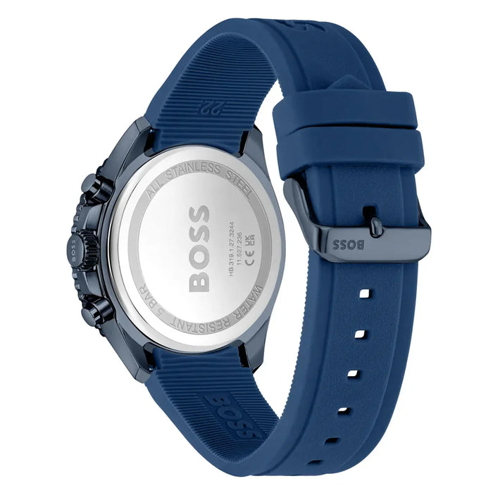 Hugo Boss - Stainless Stee 44 mm Rubber Blue
