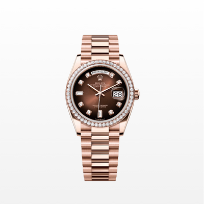 Rolex Day-Date 36 Oyster, 36 mm, Everose Gold And Diamonds