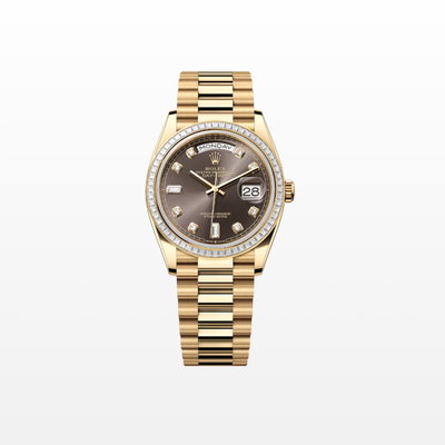 Rolex Day-Date 36 Oyster, 36 mm, Yellow Gold And Diamonds