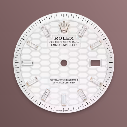 Rolex Land-Dweller 40 Oyster, 40 mm, Everose Gold and Diamonds
