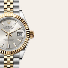 Rolex Silver Gold Stainless Steel Datejust 179173 Automatic Women's Wristwatch