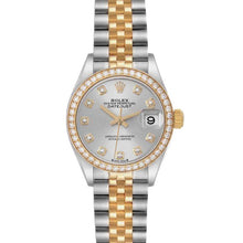 Rolex Datejust 28, Steel Yellow Gold Diamond Ladies Watch 279383