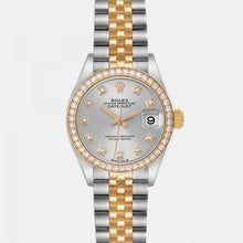 Rolex Datejust 28, Steel Yellow Gold Diamond Ladies Watch 279383