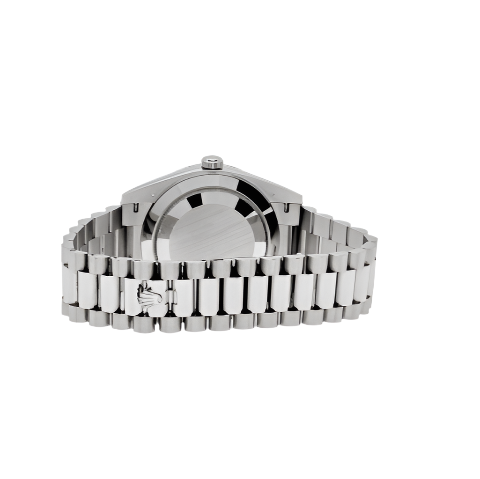 Rolex Day-Date Black Diamond Dial Men's White Gold