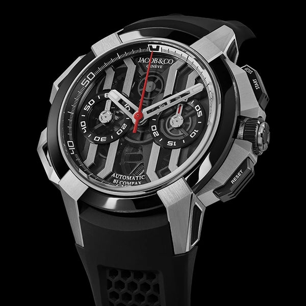 Jacob & Co. Epic X Chrono 44mm Black Ceramic Titanium Chronograph Automatic Watch