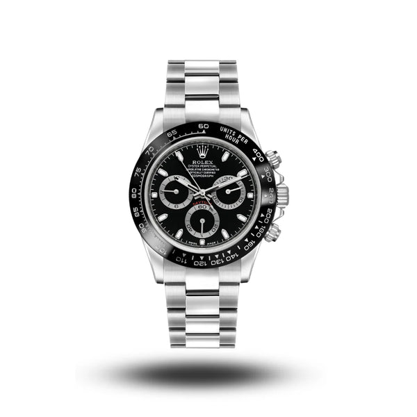 Rolex Cosmograph Daytona Steel Black Dial Watch For Men 40mm