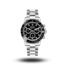 Rolex Cosmograph Daytona Steel Black Dial Watch For Men 40mm