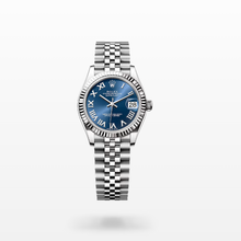 Rolex Blue White Gold And Stainless Steel Datejust Women's 28 mm