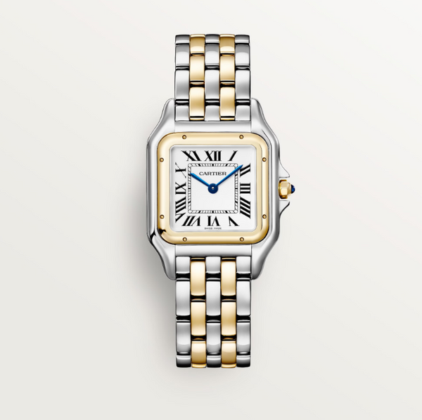 Cartier Panthere De Gold And Steel Medium Watch 37mm