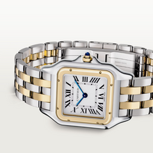Cartier Panthere De Gold And Steel Medium Watch 37mm
