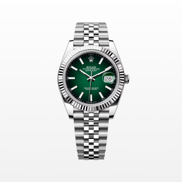 Rolex Datejust  Oyster, 41 mm, Oystersteel And White Silver