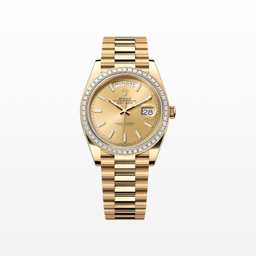 Rolex Day-Date Oyster, 40 mm, Yellow Gold And Diamonds