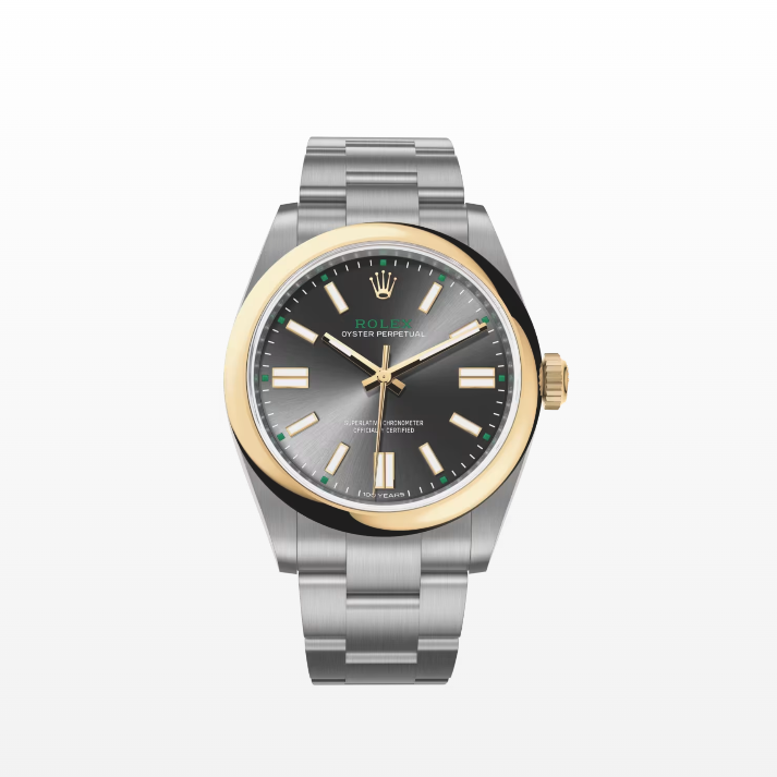 Rolex Oyster Perpetual Oyster, 41 mm, Oystersteel and Yellow Gold