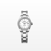 Rolex Lady-Datejust Oyster, 28 mm, Oystersteel, Silver