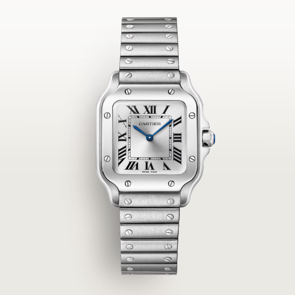 Cartier Santos De Cartier Steel Silver Dial 41mm