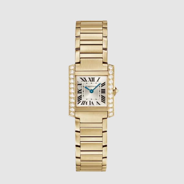 Cartier Tank Française 25.7mm Small Gold Diamond Watch