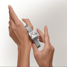 Cartier Santos De Cartier Watch, Small Model, Quartz Movement. Steel Case