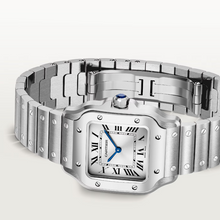 Cartier Santos De Cartier Watch, Small Model, Quartz Movement. Steel Case