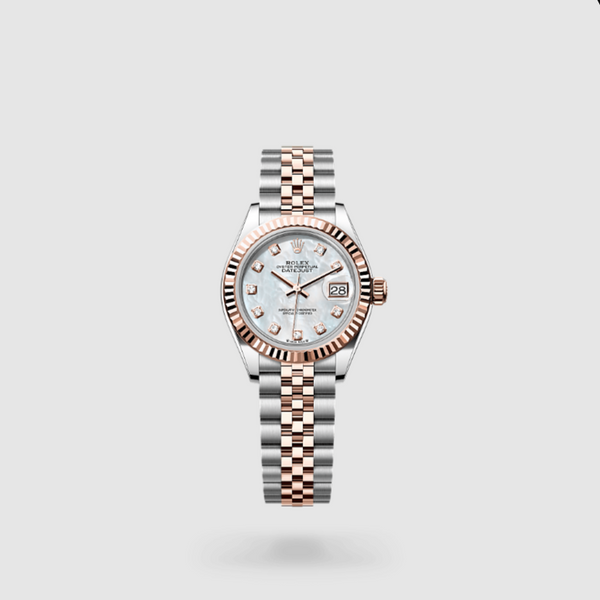 Rolex Lady-Datejust Oyster, 28 mm, Oystersteel and Everose Gold