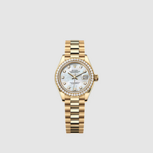 Rolex Lady-Datejust  Oyster, 28 mm, Yellow Gold and Diamonds