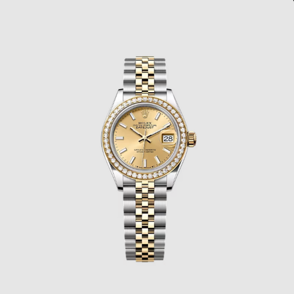 Rolex Datejust Champagne Index Dial Women's 28 mm