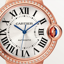 Ballon Bleu De Cartier Watch 36 mm, Mechanical Movement With Automatic Winding, Rose Gold, Diamonds