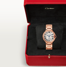 Ballon Bleu De Cartier Watch 36 mm, Mechanical Movement With Automatic Winding, Rose Gold, Diamonds