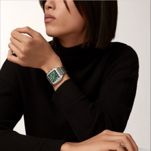 Cartier Santos De Silver Green Dial 41mm