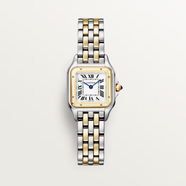 Panthere De Cartier Gold And Steel Small Women's Watch