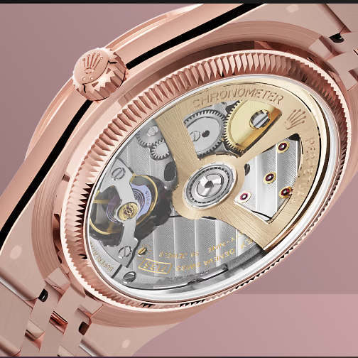 Rolex Land-Dweller 40 Oyster, 40 mm, Everose Gold and Diamonds