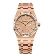 Audemars Piguet Royal Oak Crystal Rose Gold Steel Strap Watch 67651OR - BEAUTY BAR