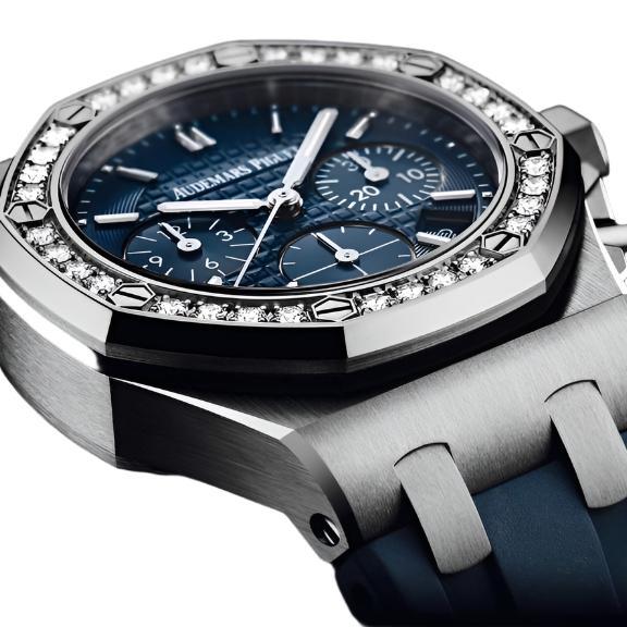 Audemars Piguet Royal Oak Offshore Selfwinding Chronograph 37mm Blue Dial