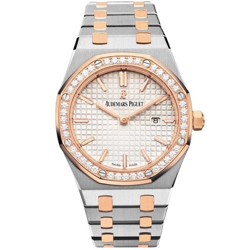 Audemars Piguet Royal Oak Stainless Steel Rose Gold Diamond - BEAUTY BAR