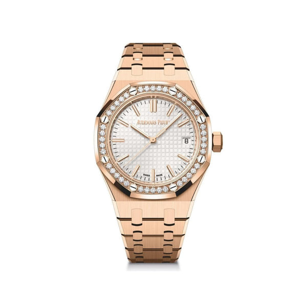 Audemars Piguet Royal Oak Women's Gold-White Watch Selfwinding - BEAUTY BAR