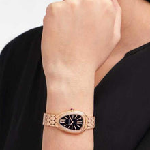 Bvlgari Serpenti Seduttori Diamonds Black Dial Rose Gold Steel - BEAUTY BAR