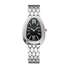 Bvlgari Serpenti Seduttori Diamonds Black Dial Silver Steel - BEAUTY BAR