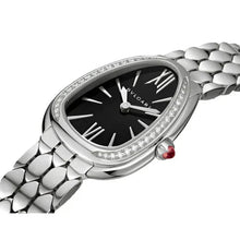 Bvlgari Serpenti Seduttori Diamonds Black Dial Silver Steel - BEAUTY BAR