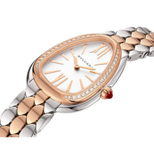 Bvlgari Serpenti Seduttori Stainless Stee Rose Gold With Crestal Ladies Watch - BEAUTY BAR