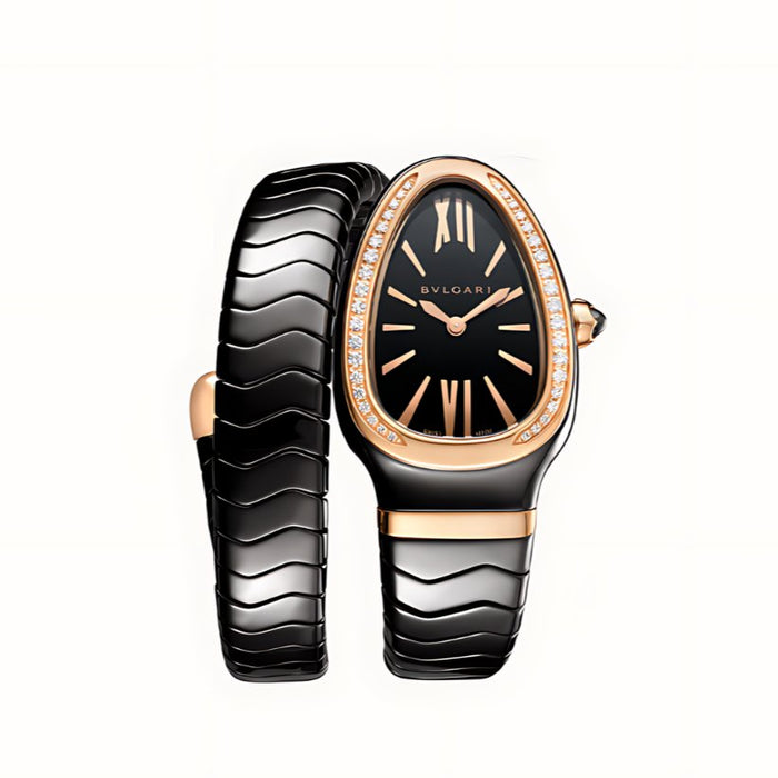 Bvlgari Women's Serpenti Limited Edition Rose Gold, Stainless Steel & Diamond Twist Watch