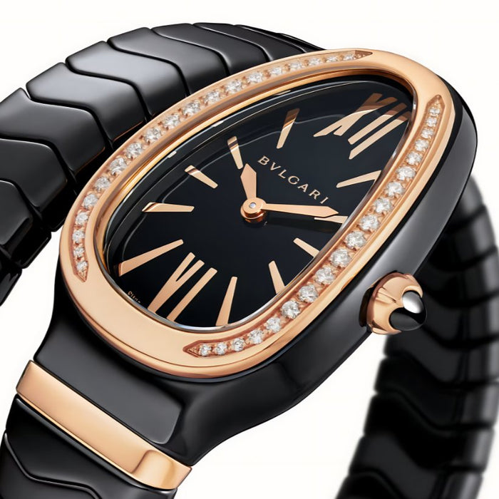 Bvlgari Women's Serpenti Limited Edition Rose Gold, Stainless Steel & Diamond Twist Watch