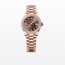 Rolex Lady-Datejust Oyster, Everose Gold and Diamonds