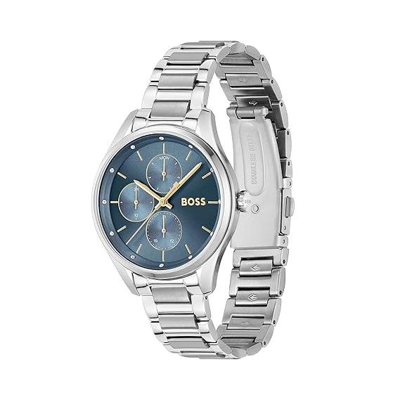 Ladies' Hugo Boss, Grand Course Chronograph Watch With Blue Dial 36 mm