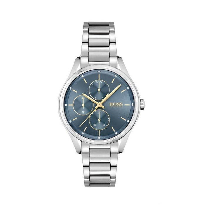 Ladies' Hugo Boss, Grand Course Chronograph Watch With Blue Dial 36 mm