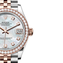 Rolex Datejust 28 mm, Oystersteel, Everose Rose Gold And Diamonds