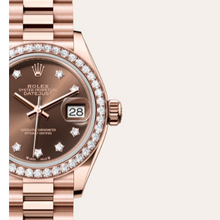 Rolex Lady-Datejust Oyster, Everose Gold and Diamonds