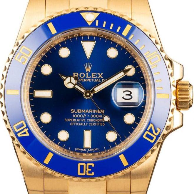 Rolex Blue Yellow Gold Submariner