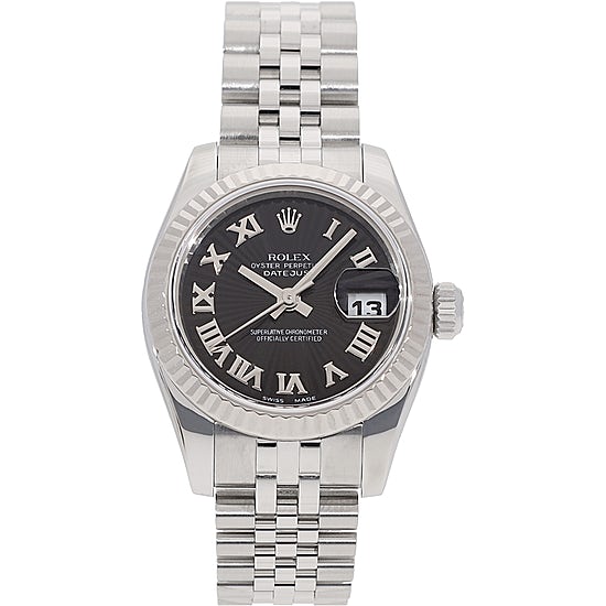 Rolex Datejust 36 126284RBR White Gold, Stainless Steel & Diamonds Watch (Black) - BEAUTY BAR