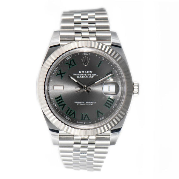 Rolex Datejust 41 Silver And Gray Hand Watch - BEAUTY BAR