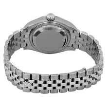 Rolex Datejust Steel White Gold Diamond Black Dial Ladies Watch