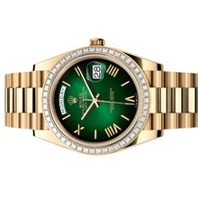 Rolex Day - Date 40mm Green Ombré Dial Diamond Set Bezel President - BEAUTY BAR